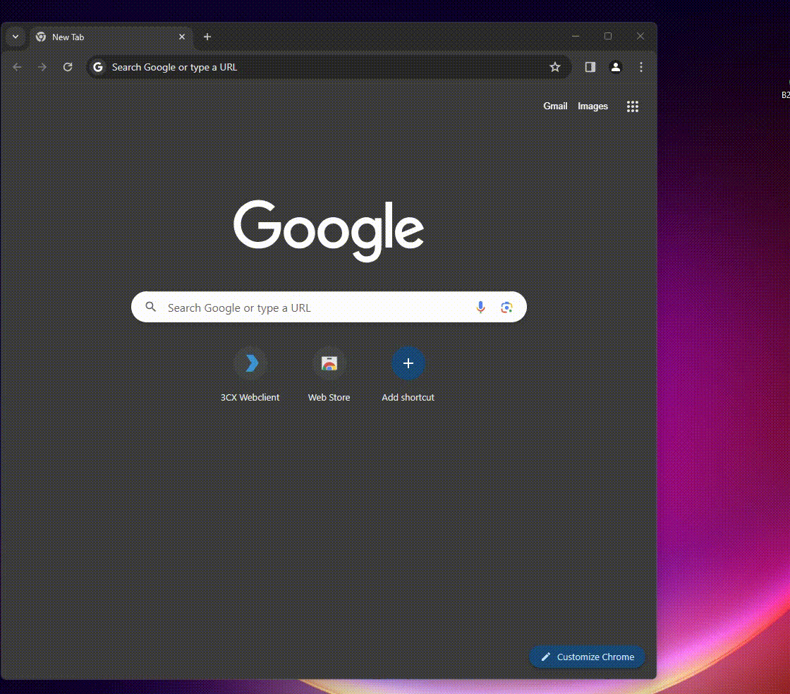 3CX PWA install